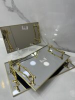 plateau miroir rect ac main dore 2723-1 بلاطو – Image 2