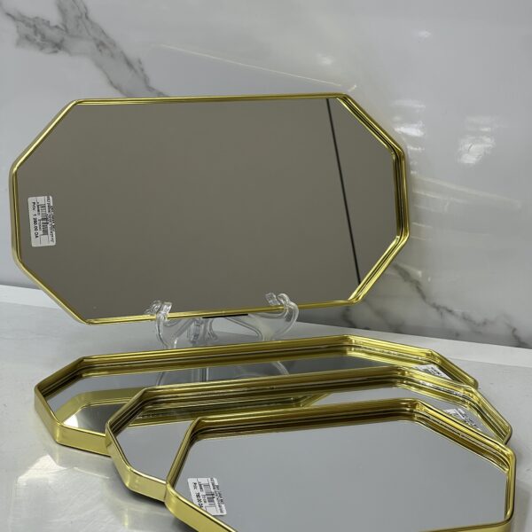 plateau miroir dore PM-10336 بلاطو