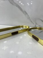 ⁦plateau miroir dore ovale 036 بلاطو⁩ - الصورة ⁦5⁩