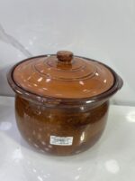 ⁦cocotte fakhar marron 5L CF-113 كوكوت فخار⁩ - الصورة ⁦3⁩