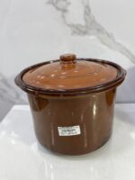 ⁦cocotte fakhar marron 5L CF-113 كوكوت فخار⁩ - الصورة ⁦5⁩