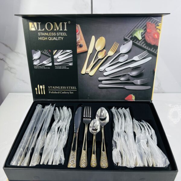 Série cuillère argent 24pcs HG-80 سيري مغارف