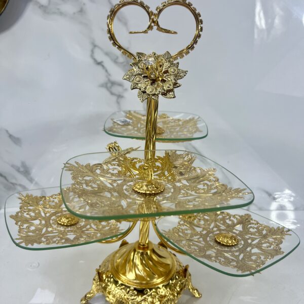 Porte gâteaux Carre 4p 3725-ED  حاملة الحلوى