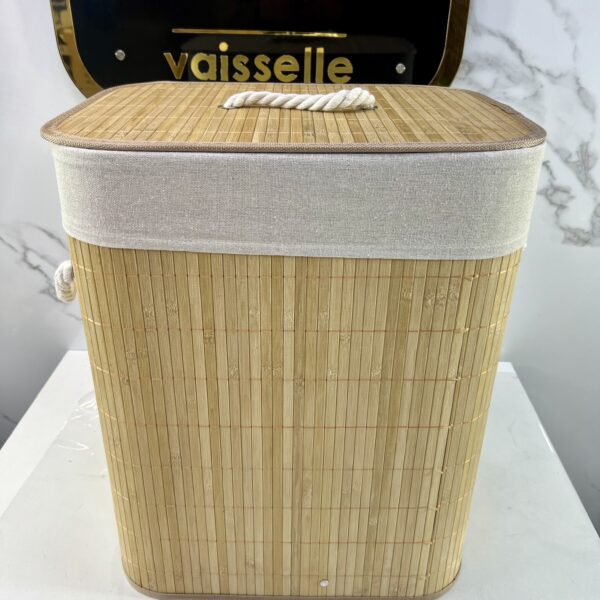 Panier a linge rect bois 05-1 سلة الغسيل