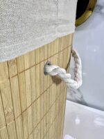 ⁦Panier a linge rect bois 05-1 سلة الغسيل⁩ - الصورة ⁦2⁩