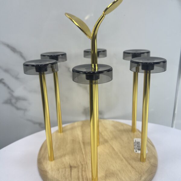 support de verre dore bamboo as-023حاملة الكوؤس