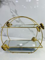 ⁦Porte gâteaux miroir dore HP-17 حاملة الحلوى⁩ - الصورة ⁦2⁩