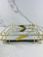 ⁦plateau miroir dore PS-50 بلاطو⁩ - الصورة ⁦4⁩