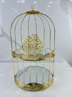 ⁦Porte gâteaux cage dore GM-80 حاملة الحلوى⁩ - الصورة ⁦2⁩