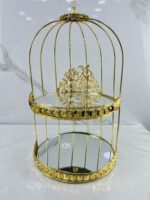 ⁦Porte gâteaux cage dore GM-80 حاملة الحلوى⁩ - الصورة ⁦4⁩