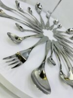 série cuillères argent 24pcs 18/10 سيري مغارف – Image 2