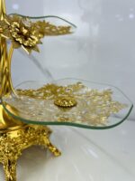 Porte gâteaux dore 4p 1374-ND حاملة الحلوى – Image 3