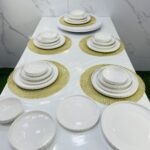 Service de table blanc ronde 24pcs سرفيس طابل