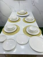 Service de table blanc ronde 24pcs سرفيس طابل