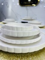 ⁦Service de table blanc ronde 24pcs سرفيس طابل⁩ - الصورة ⁦2⁩