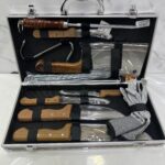 Valise couteaux bois 11pcs 104B37