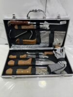 Valise couteaux bois 11pcs 104B37