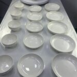 service de table crm blanc 18pcs