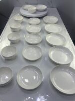 service de table crm blanc 18pcs