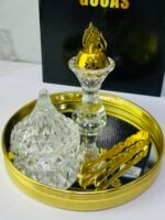 Bekhara en verre dore 4p B23-693/1390