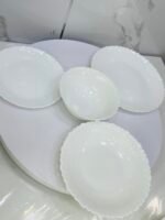 service de table rond blanc 24pcs – Image 3