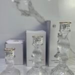 porte bougie en verre luxe 2707-10